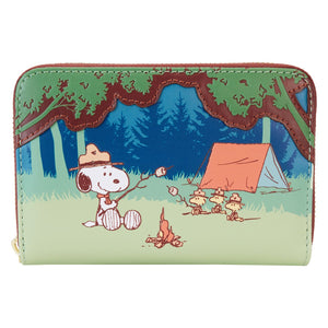 Preorder Loungefly Peanuts Beagle Scouts 50th Anniversary Zip Around Wallet