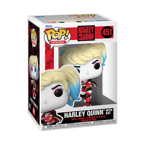 Funko Pop! Harley Quinn with Bat #451 (Pop Protector Included)