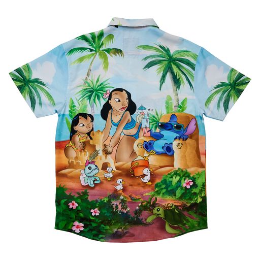Disney Poolside Party Linen Camp Shirt