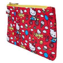 Preorder Loungefly Hello Kitty 50th Anniversary Classic AOP Nylon Pouch Wristlet