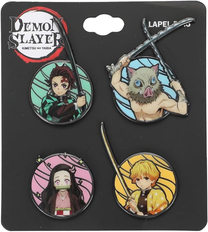 Demon Slayer Lapel Pin Set