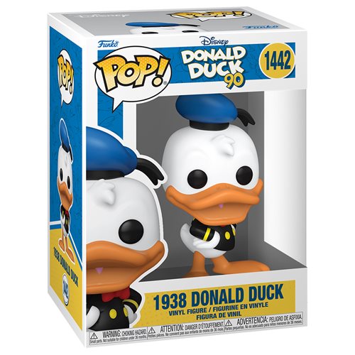 Funko Pop! Donald Duck 90th Anniversary 1938 Donald Duck #1442 (Pop Protector Included)