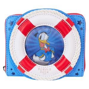 Preorder Loungefly Donald Duck 90th Anniversary Zip Around Wallet