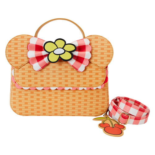 Preorder Loungefly Minnie Mouse Picnic Basket Crossbody Bag