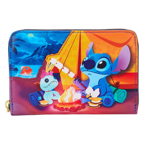 Preorder Loungefly Stitch Camping Cuties Ziparound Wallet