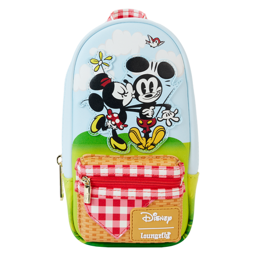 Preorder Loungefly Mickey and Friends Picnic Mini Backpack Pencil Case