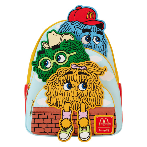 Loungefly McDonald's Triple Pocket Fry Guys Mini Backpack