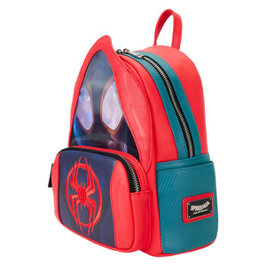 Preorder Loungefly Marvel Spider-Verse Miles Morales Hoodie Cosplay Mini Backpack