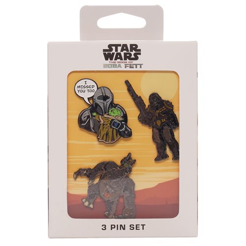 Star Wars: The Book of Boba Fett I Missed You Too Pins 3-Pack