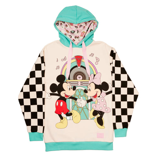 Loungefly Mickey and Minnie Date Night Diner Unisex Hoodie