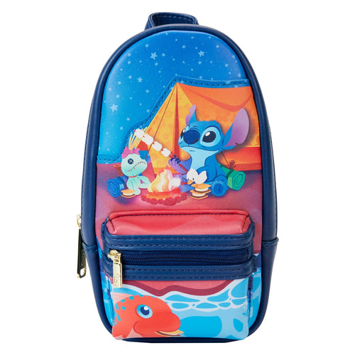 Preorder Loungefly Stitch Camping Cuties Mini Backpack Pencil Case