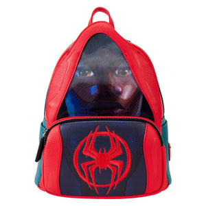 Preorder Loungefly Marvel Spider-Verse Miles Morales Hoodie Cosplay Mini Backpack