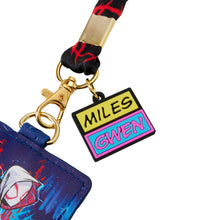 Preorder Loungefly Marvel Spider - Verse Miles and Gwen Lanyard With Card Holder