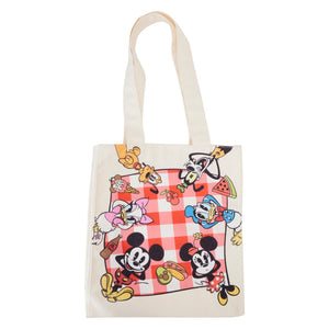 Preorder Loungefly Mickey and Friends Picnic Canvas Tote Bag