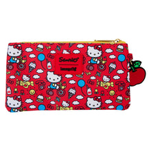 Preorder Loungefly Hello Kitty 50th Anniversary Classic AOP Nylon Pouch Wristlet
