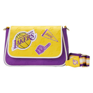 Loungefly NBA LA Lakers Patch Icons Crossbody Bag