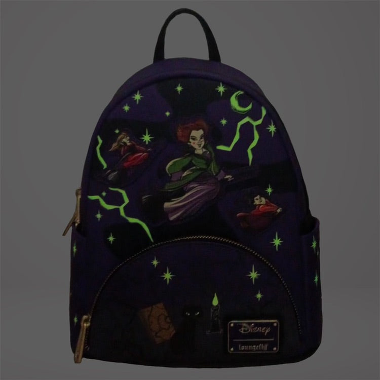 Disney HOCUS POCUS TONIGHT WE FLY Loungefly Mini Backpack selling (Read