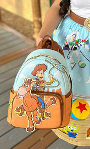 Loungefly Disney: Woody and Bullseye Mini Backpack- Toyz N Fun Exclusive