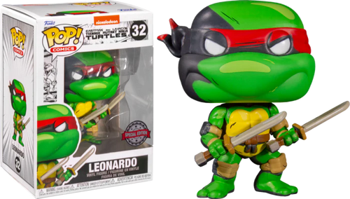 Funko Pop! Comics: Nickelodeon TMNT- Leonardo 32 (pop protector included)