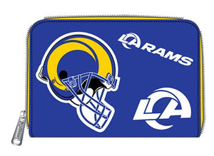 Loungefly NFL LA Rams Patches Ziparound Wallet