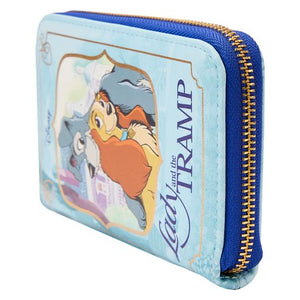 Loungefly Disney Lady and the Tramp Classic Book Ziparound Wallet
