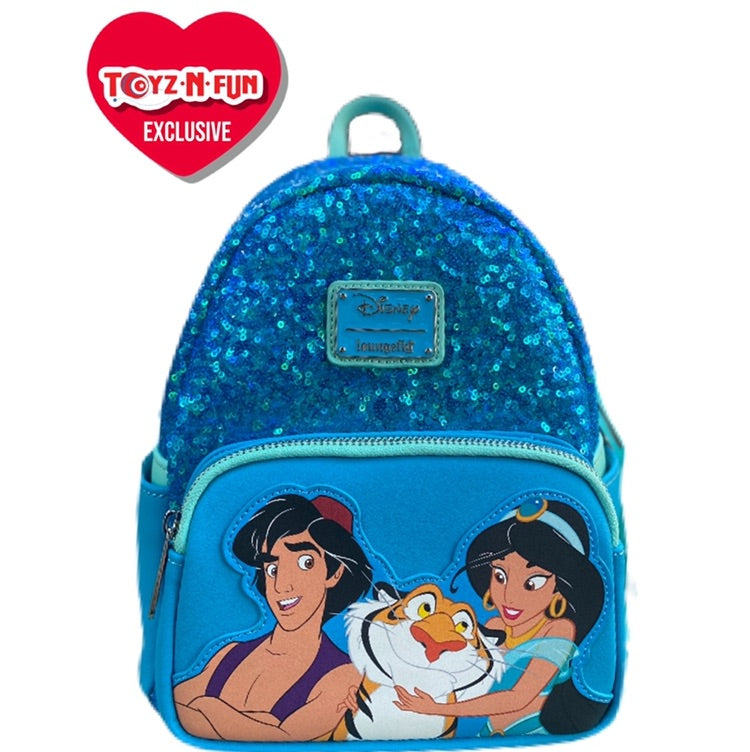 Loungefly Disney Two Toned Jasmine Sequin Mini Backpack