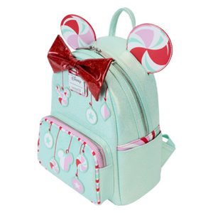 Minnie Mouse Holiday Peppermint Ornaments Mini Backpack