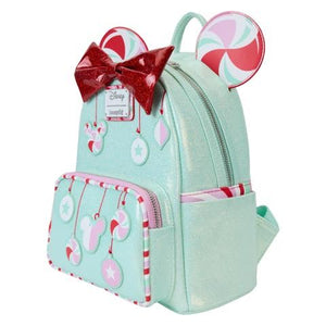 Minnie Mouse Holiday Peppermint Ornaments Mini Backpack