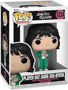 Funko POP TV: Squid Game- Player 067:Kang SAE-Byeok #1224 (Pop Protector Included)