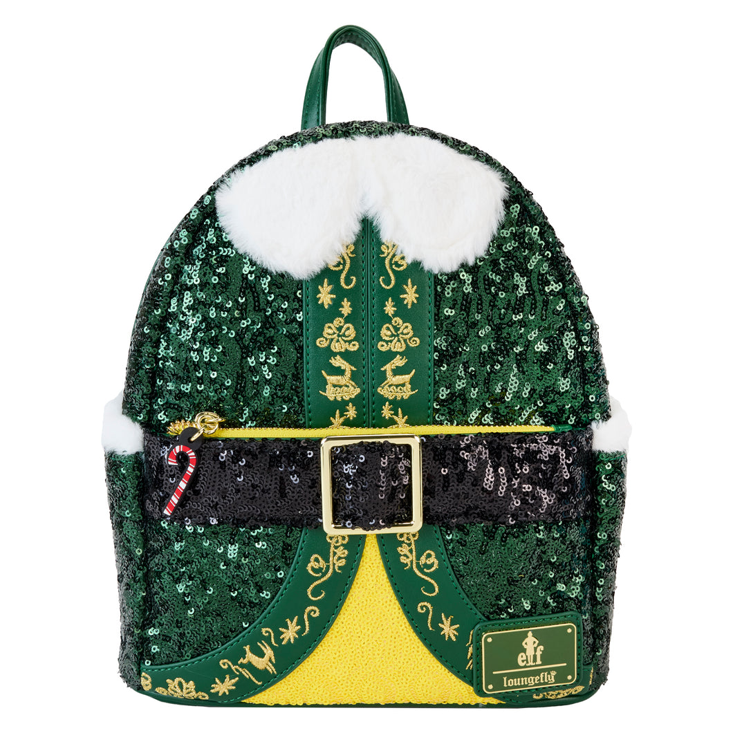 Warner Brothers Elf Buddy Sequin Cosplay Mini Backpack