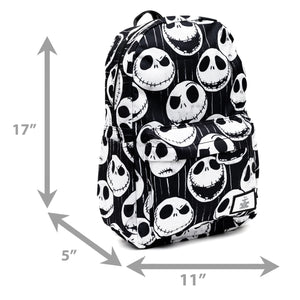 WondaPop Nightmare Before Christmas -- Jack Skellington 17" Full Size Nylon Backpack