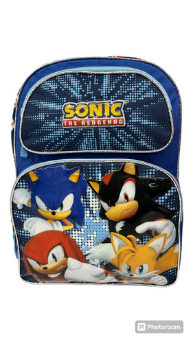 Sonic The Hedgehog- Star Burst 16-inch Backpack