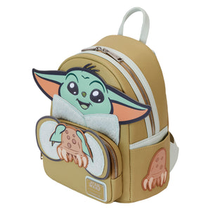 Loungefly Mandalorian Grogu and Crabbies Cosplay Mini Backpack