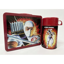 G.I. Joe Storm Shadow and Snake Eyes Tin Titans Lunch Box with Thermos