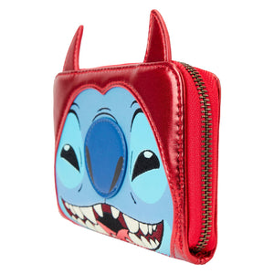 Loungefly Disney Stitch Devil Cosplay Ziparound Wallet