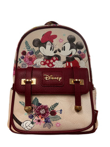 Mickey and Minnie WondaPop 11" Vegan Leather Mini Backpack with Dustbag