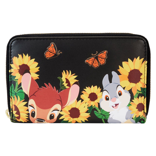 Preorder Loungefly Disney Bambi Sunflower Friends Zip Around Wallet