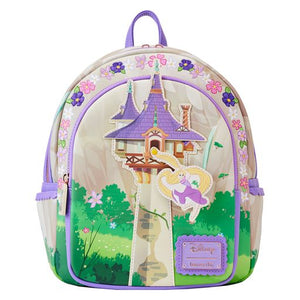 Loungefly Disney Tangled Rapunzel Swinging From Tower Mini Backpack