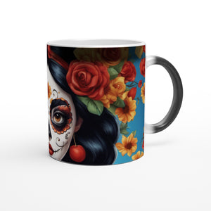 Day of the Dead Too Gorgeous Magic Color Changing   11oz Ceramic Mug