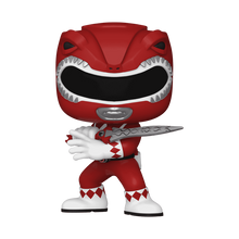 Funko Pop! Mighty Morphin Power Rangers 30th Anniversary Red Ranger #1374 (Pop Protector Included)