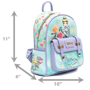 Cinderella WondaPop 11" Vegan Leather Fashion Mini Backpack