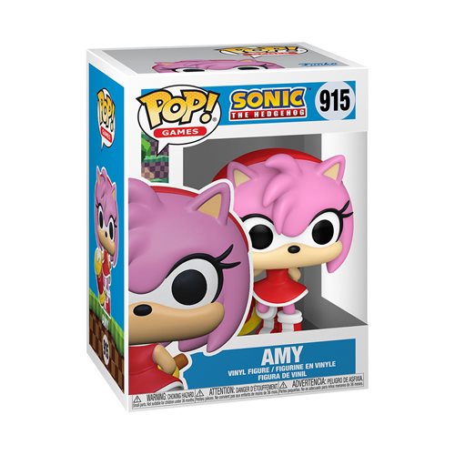 Funko Pop! Sonic the Hedgehog Amy #915 (Pop Protector Included)