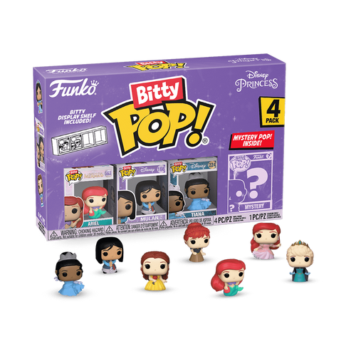 Funko Pop! Bitty POP! Disney Princess 4- Pack Series 1
