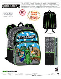Minecraft 16-Inch Backpack