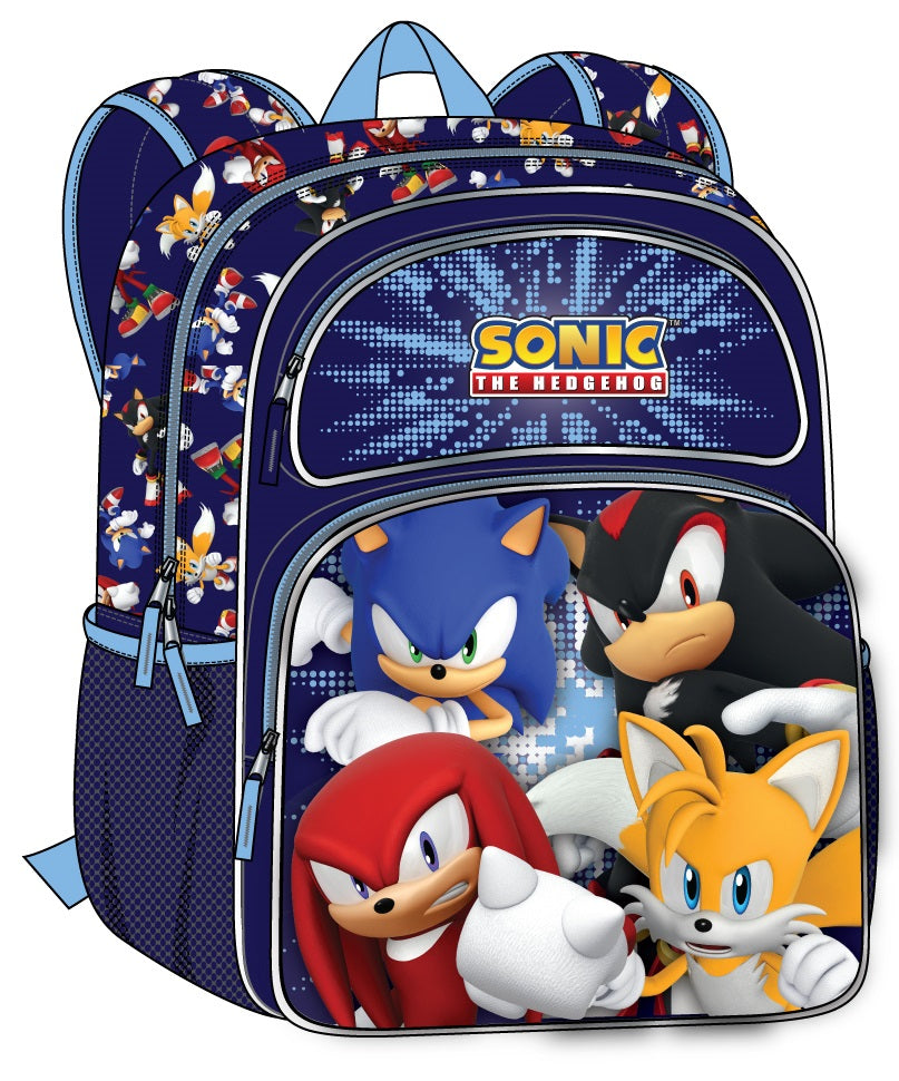 Sonic The Hedgehog- Star Burst 16-inch Backpack