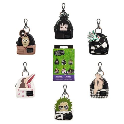 Beetlejuice Cosplay Mystery Mini Backpack Keychain Charm