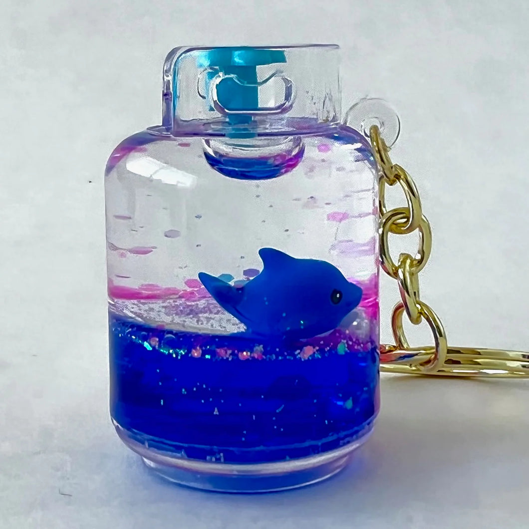 Blue Dolphin Floaty Keychain