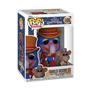 Funko Pop! The Muppet Christmas Carol Charles Dickens with Rizzo #1456 ( Pop Protector Included)