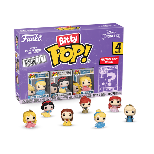 Funko Pop! Bitty POP! Disney Princess 4- Pack Series 3