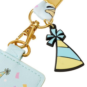 Loungefly Disney Mickey and Friends Birthday Celebration Lanyard with Cardholder